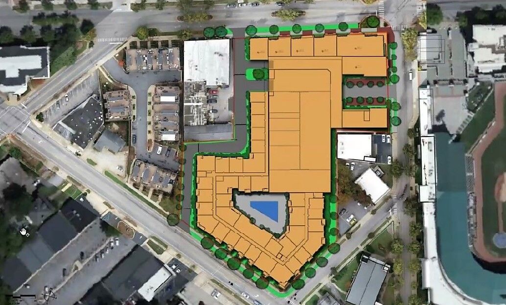 West End mixed-use redevelopment proposal site rendering
